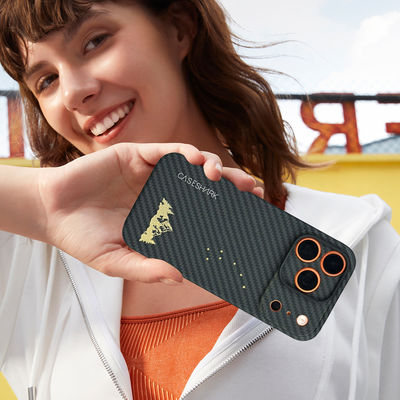 Couverture de téléphone portable en fibre de carbone Aramid personnalisée pour iPhone 17 Pro Max