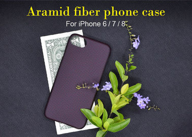 Aucun cas mat durable de effacement de téléphone de fibre d'Aramid de finition de couleur pour l'iPhone 8