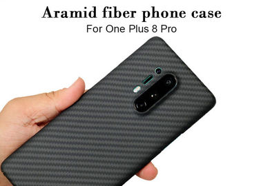 Cas additif de téléphone de fibre d'Aramid du toucher doux 3D pour un plus 8 pro