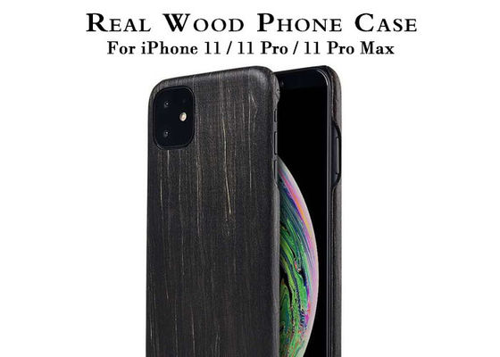L'iPhone 11 adapté aux besoins du client de modèle a gravé la caisse en bois de téléphone