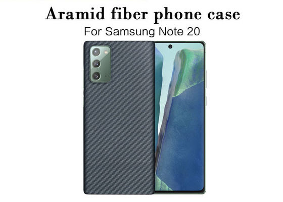 Cas matériel à l'épreuve des balles de téléphone de fibre de carbone d'Aramid pour le Samsung Note 20 ultra