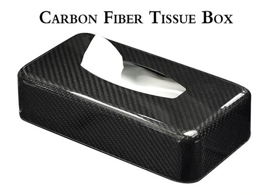Boîte 21*12*5.6cm brillante antioxydante de tissu de fibre de carbone