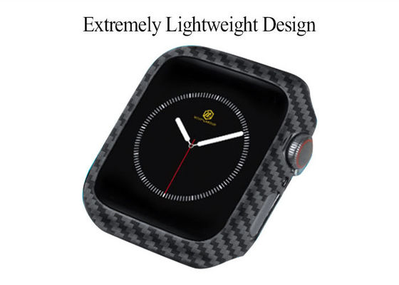 Boîtier 100% de montre de luxe résistant à l'usure d'Apple de fibre de carbone