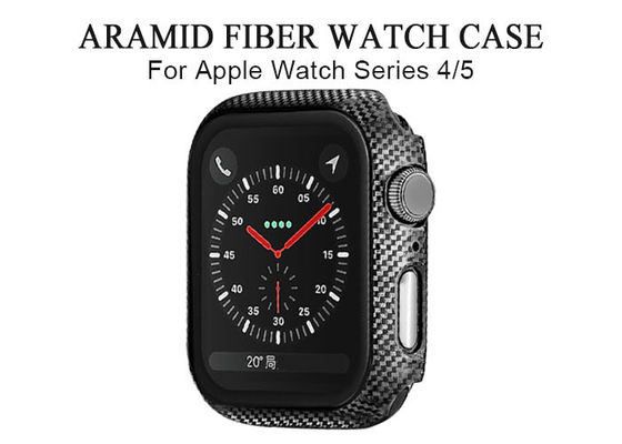 Caisse Scratchproof de fibre de carbone de montre de 40mm 44mm Apple