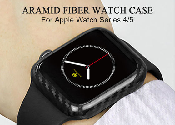 Boîtier de montre aérospatial de fibre d'Aramid de catégorie pour la montre d'Apple