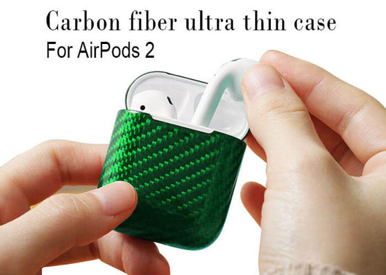 Cas confortable d'Airpods de fibre de carbone d'anti automne vrai