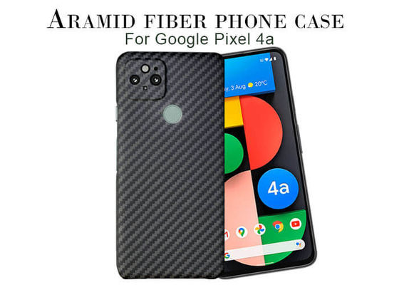 Plein cas protecteur de téléphone de fibre de carbone du pixel 4A 5G Aramid de Google de caméra