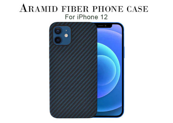 Belle caisse bleue d'iPhone de fibre d'Aramid de Super Slim pour pro maximum d'iPhone 12