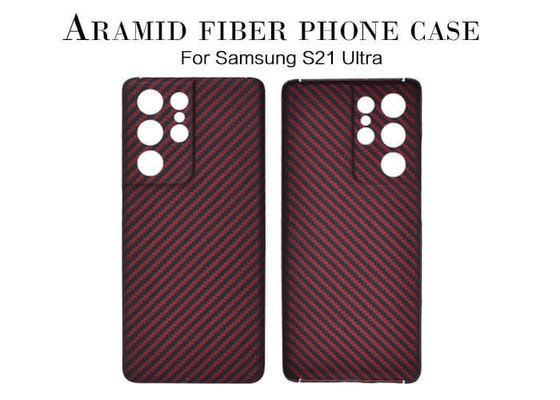 Couverture de fibre de Samsung 21 ultra Aramid de protection de caméra