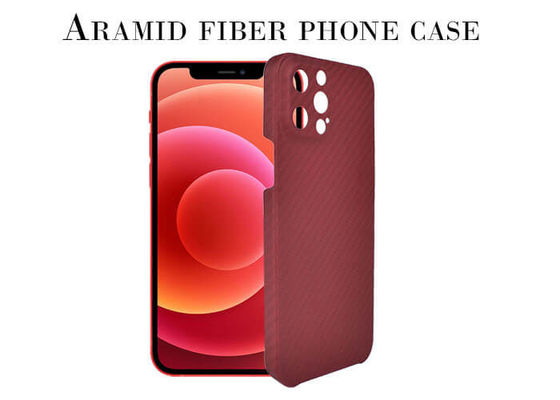 GV rouge de cas d'Aramid de protection de caméra couleur plein pour pro maximum d'iPhone 12