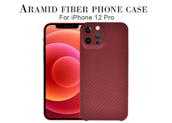 Cas d'iPhone de fibre d'Aramid de couverture de protection de caméra le demi laissent tomber résistant