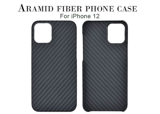 caisse de fibre d'Aramid de cas d'iPhone pour le cas de téléphone de fibre de carbone d'iPhone 12