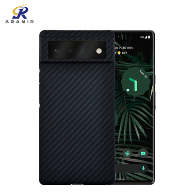Cas mince superbe antichoc de téléphone de fibre de 0.65MM Kevlar Aramid pour le pixel 6 de Google