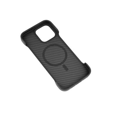 Coque de téléphone en fibre de carbone aramide Kevlar magnétique super légère pour iPhone 16 Pro Max