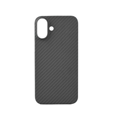 Casque téléphonique en fibre de carbone Aramid de design de luxe super mince pour iPhone 16 Pro avec protection anti-saleté