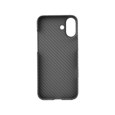 Casque téléphonique en fibre de carbone Aramid de design de luxe super mince pour iPhone 16 Pro avec protection anti-saleté