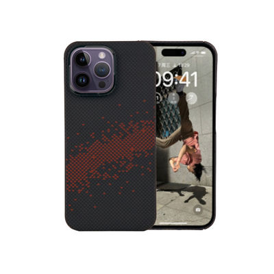 Coque de téléphone en fibre de carbone aramide magnétique ultra fine à protection intégrale pour iPhone 16 Pro Max