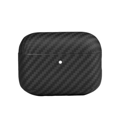 Étui pour écouteurs en fibre de carbone aramide de couleur noire pour AirPods Pro 3