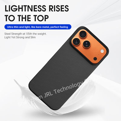 Couverture mobile en fibre de carbone aramide personnalisée pour iPhone 17 Pro Max