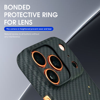 Couverture de téléphone portable en fibre de carbone Aramid personnalisée pour iPhone 17 Pro Max