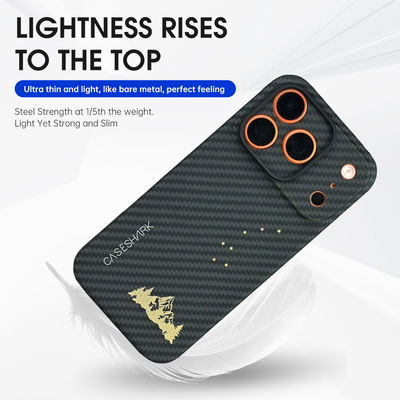 Couverture de téléphone portable en fibre de carbone Aramid personnalisée pour iPhone 17 Pro Max