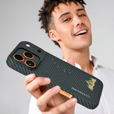 Couverture de téléphone portable en fibre de carbone Aramid personnalisée pour iPhone 17 Pro Max