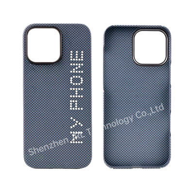 Coque de téléphone portable en fibre de carbone aramide super légère phosphorescente pour iPhone 17 Pro