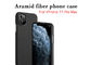 cas épais de téléphone de fibre d'Aramid de légèreté de 0.65mm pour pro maximum d'iPhone 11