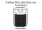 Radio chargeant le cas mince d'Airpods de fibre de carbone