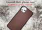 Coque de téléphone en fibre aramide Kevlar finition mate rouge anti-empreintes digitales pour iPhone 11