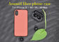 Vrai cas de téléphone de fibre d'Aramid de couleur orange pour l'iPhone X, cas protecteur