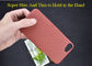Vrai cas de téléphone de fibre d'Aramid de la couleur M de style orange de texture pour le Se d'iPhone