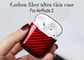 Vraie caisse antichoc de fibre de carbone d'Apple imprimée par logo Airpods