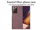 Cas de Matte Surface Aramid Fiber Phone pour la caisse de carbone du Samsung Note 20