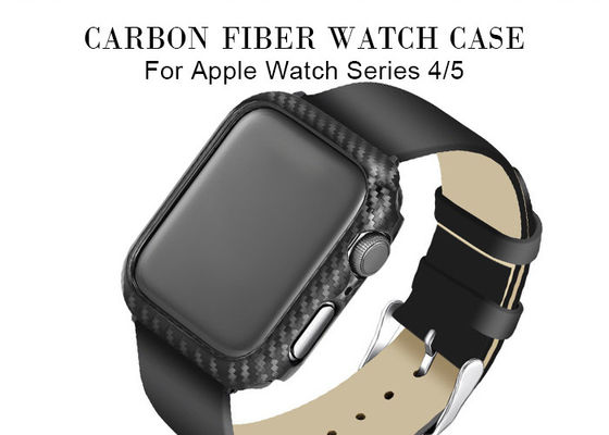 Caisse noire de la série 4 de montre de Matte Finish Carbon Aramid Fiber Apple de couleur