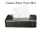 boîte brillante de papier de soie de soie de fibre du carbone 3K pour la voiture