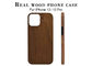 Vraie caisse en bois antichoc légère superbe de téléphone pour l'iPhone 12