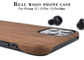 Cas en bois mince superbe résistant à l'usure de téléphone pour pro maximum d'iPhone 12
