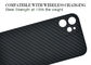 Cas résistant de téléphone de Kevlar de noir de caisse d'iPhone 12 de fibre d'Aramid d'éraflure