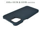 Rayez la caisse résistante de fibre de carbone d'Aramid d'iPhone 12 de Matte Surface Blue