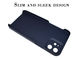 Caisse bleue de fibre de carbone d'Aramid de texture d'armure toile pour l'iPhone 12
