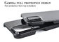 Caisse noire extérieure brillante d'iPhone de fibre d'Aramid de carbone pour pro maximum d'iPhone 12