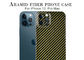Coque de protection complète en fibre de carbone pour appareil photo pour iPhone 12 Pro Max