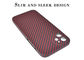 Cas de téléphone de fibre de Matte Finish Full Cover Kevlar Aramid pour l'iPhone 12 mini