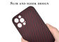 Caisse rouge de fibre d'Aramid de protection de pleine couverture de caméra pour la pro caisse de carbone d'iPhone 12