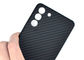 Cas de téléphone d'Aramid de conception de sergé pour Samsung S21 plus la caisse de fibre de carbone
