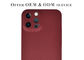 GV rouge de cas d'Aramid de protection de caméra couleur plein pour pro maximum d'iPhone 12