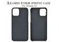 caisse de fibre d'Aramid de cas d'iPhone pour le cas de téléphone de fibre de carbone d'iPhone 12