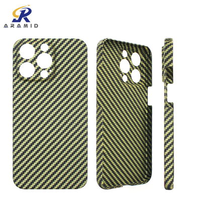 IPhone 13 résistant pro Max Aramid Carbon Fiber Case d'éraflure ultra-mince